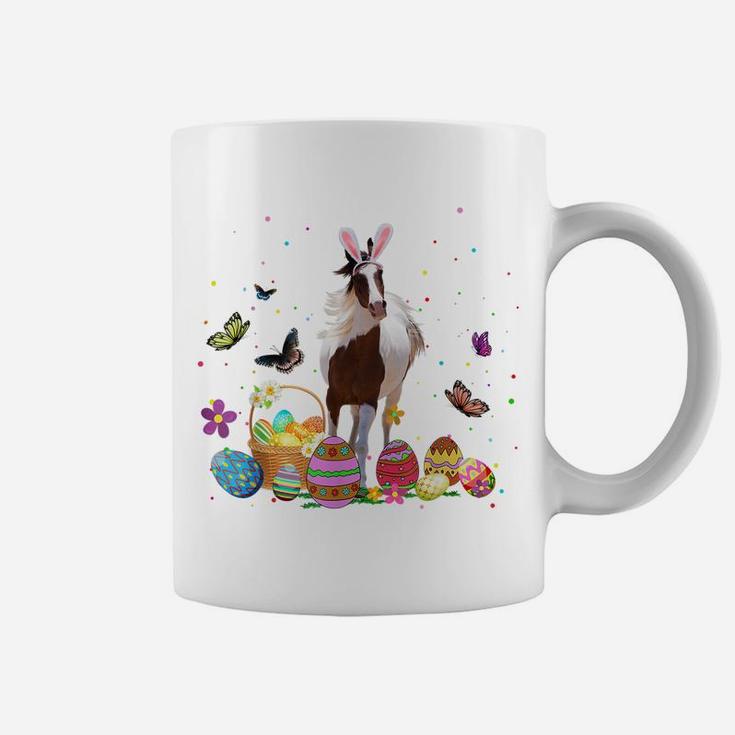 Cute Horse Bunny Egg Hunting Colorful Egg Happy Easter Day Coffee Mug