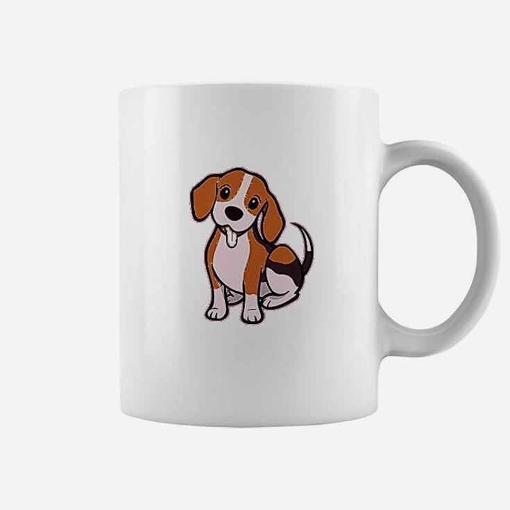 Cute Little Puppy Dog Love With Tongue Out Coffee Mug