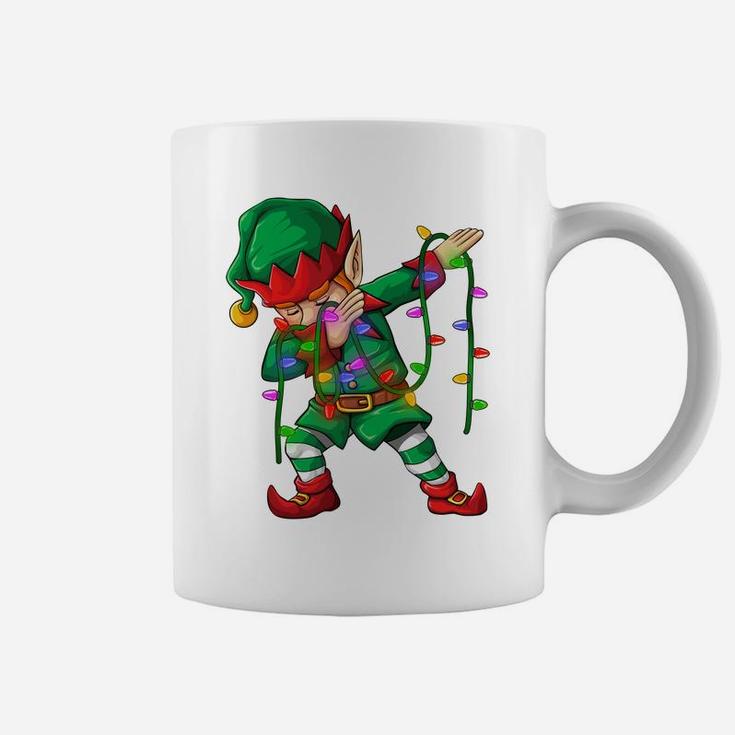 Dabbing Elf Shirt Costume Christmas Squad Men Boy Kids Xmas Sweatshirt Coffee Mug