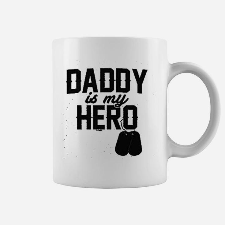 Daddy Is My Hero  Military Dog Tags Coffee Mug