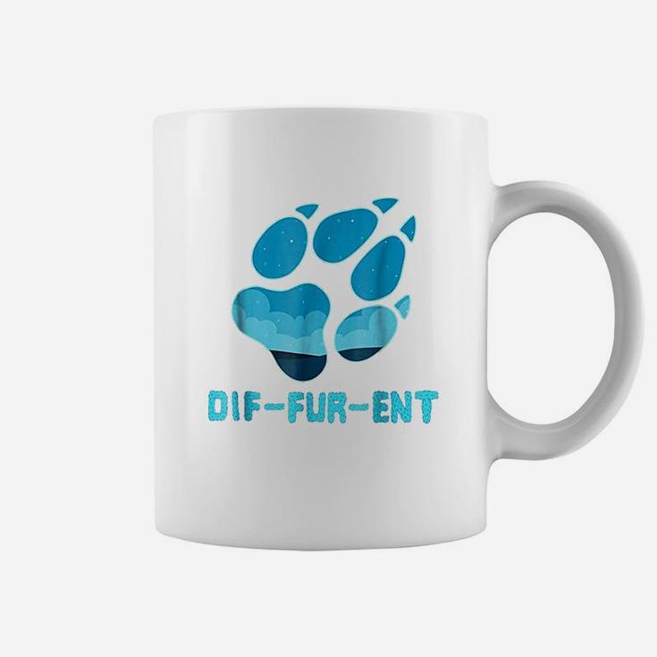 Dif Fur Ent Wolf Dog Paw Coffee Mug