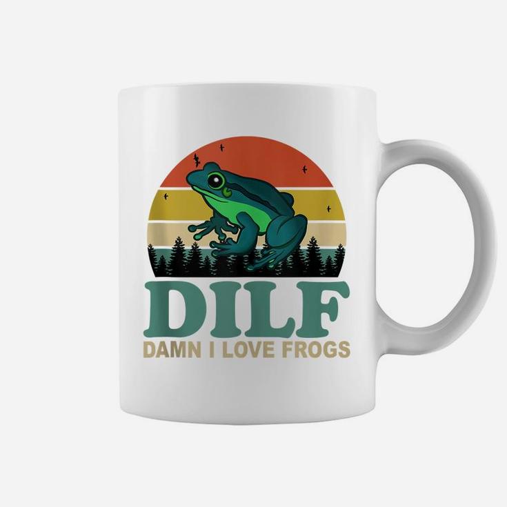 Dilf-Damn I Love Frogs Funny Saying Frog-Amphibian Lovers Coffee Mug