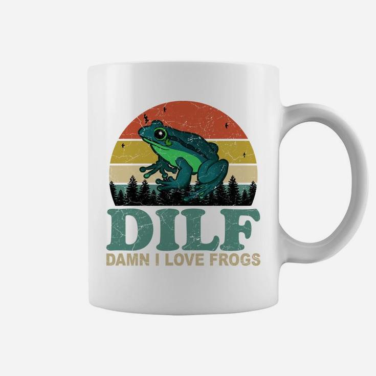 Dilf-Damn I Love Frogs Funny Saying Frog-Amphibian Lovers Coffee Mug