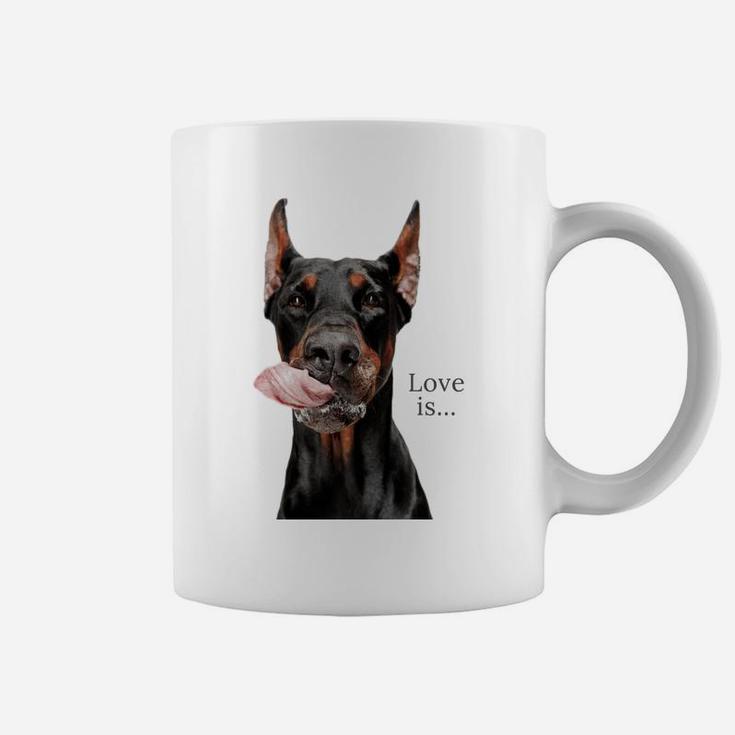 Doberman Shirt Doberman Pinscher Dog Mom Dad Love Pet Puppy Coffee Mug