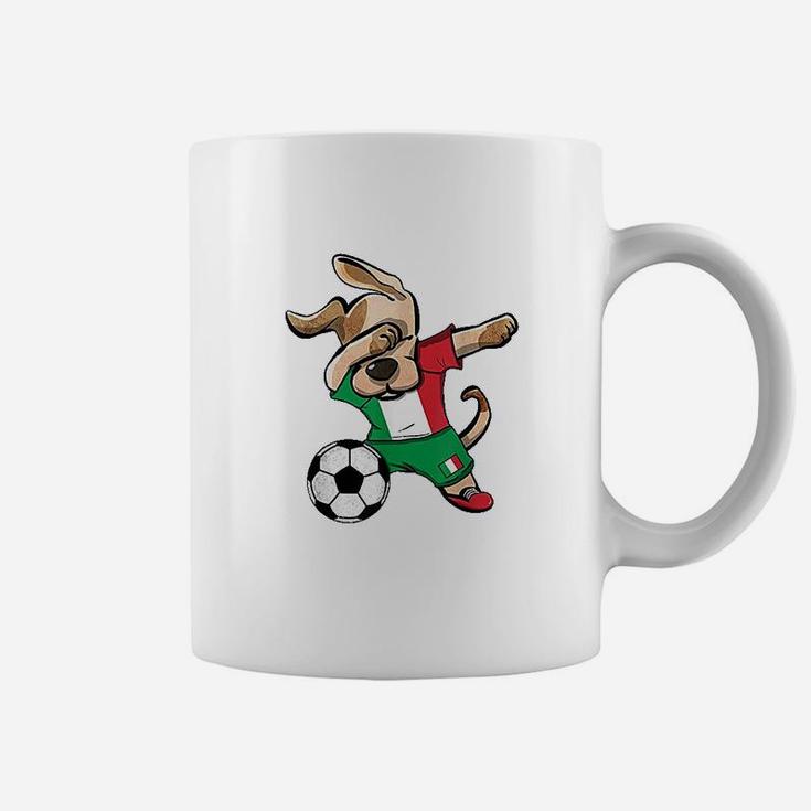 Dog Dabbing Soccer Italy Coffee Mug