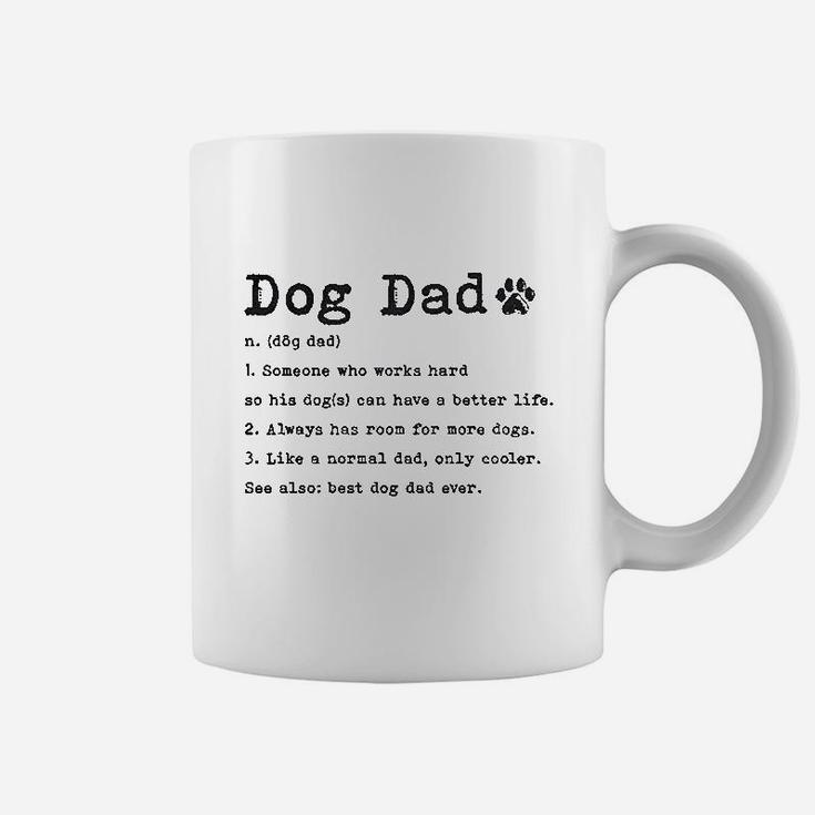 Dog Dad Definition Funny Fathers Day Pet Puppy Animal Lover Graphic Coffee Mug