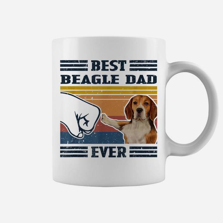 Dog Vintage Best Beagle Dad Ever Father's Day Coffee Mug