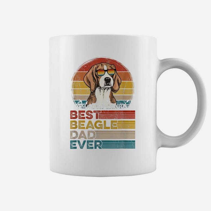 Dog Vintage Best Beagle Dad Ever Fathers Day Puppy Dog Dad Coffee Mug