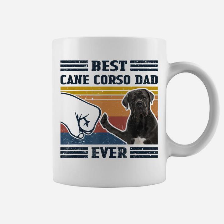 Dog Vintage Best Cane Corso Dad Ever Father's Day Coffee Mug