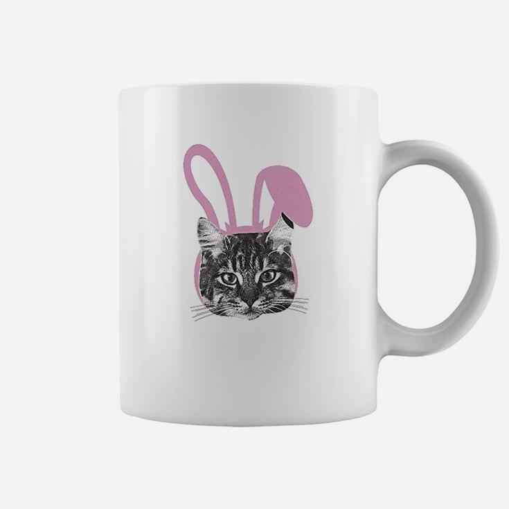 Easter Cat Funny Kitten In Bunny Ears Cute Lover Spring Coffee Mug