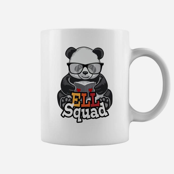 Ell Squad English Language Learner School Teacher Panda Sweatshirt Coffee Mug