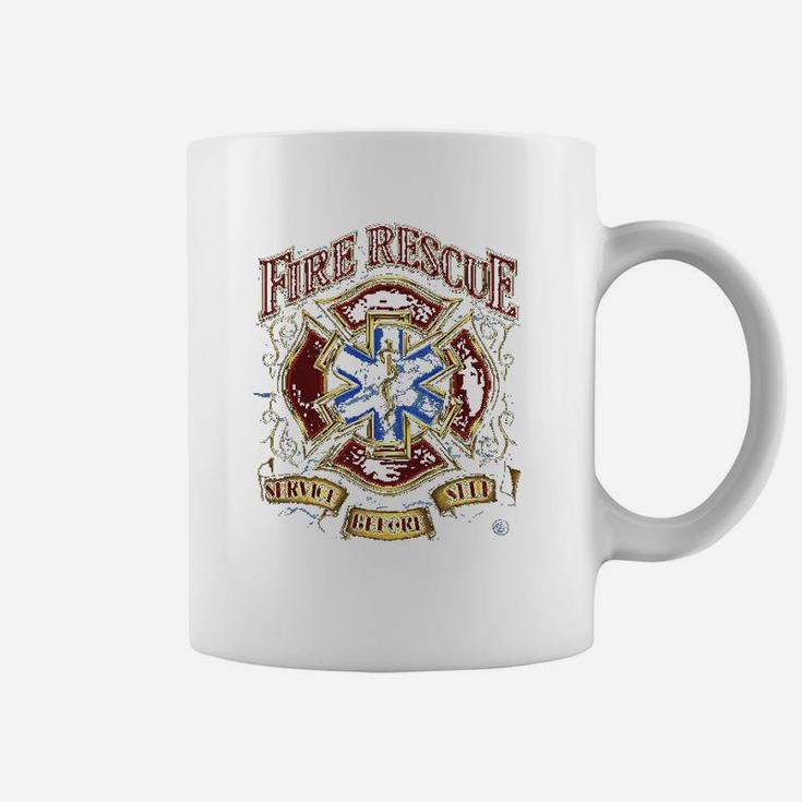 Firefighterdistressed Double Flagged Brotherhood Coffee Mug