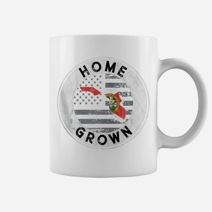 Florida Home Grown State Country American Flag Pride Love Fl Zip Hoodie Coffee Mug