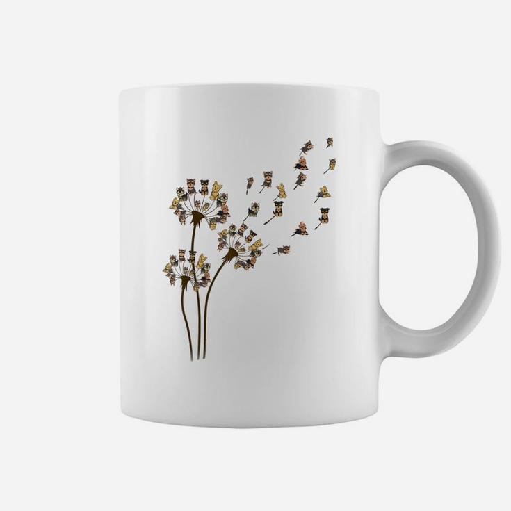 Flower Yorkie Yorkshire Terrier Dandelion Funny Animal Lover Coffee Mug