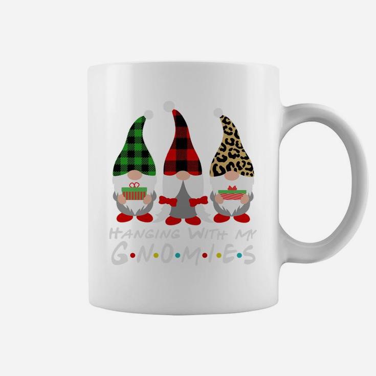 Friends Gnomes Christmas Hanging With My Gnomies Leopard Sweatshirt Coffee Mug