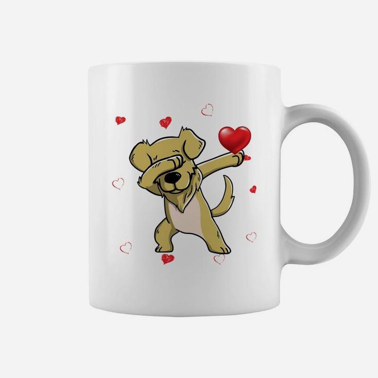 Funny Dabbing Golden Retriever Dog Breeds Valentines Day Gift Coffee Mug