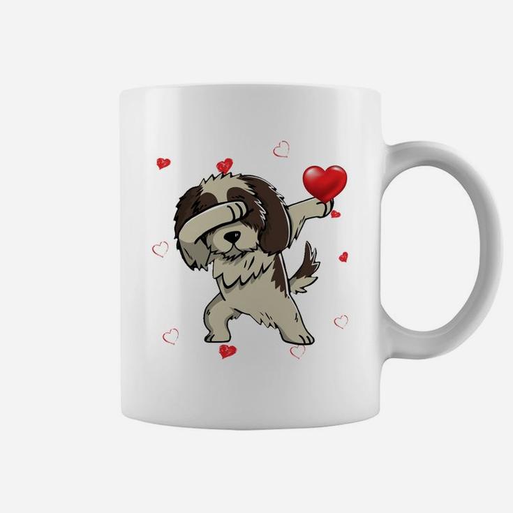 Funny Dabbing Shih Tzu Dog Breeds Valentines Day Gift Coffee Mug