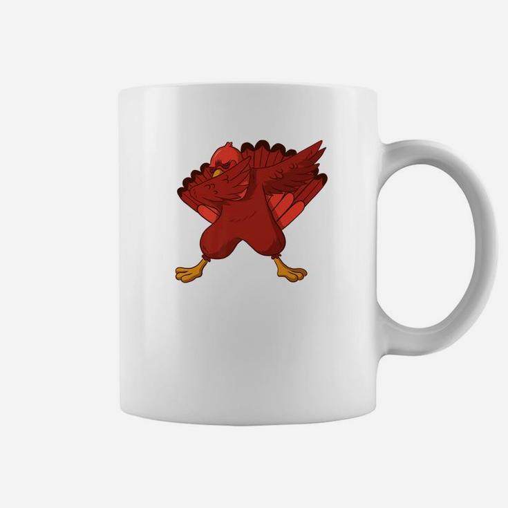 Funny Dabbing Turkey Thanksgiving Kids Boys Girls Coffee Mug