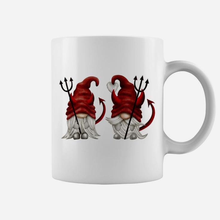 Funny Gnomes With Devil Horns - Cute Gnomies - Fun Coffee Mug