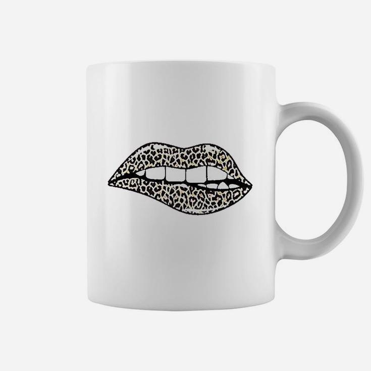 Funny Leopard Lips Coffee Mug