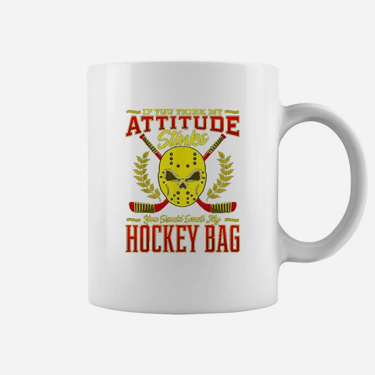 Funny Sayings For Boy And Girl Ice Hockey Players Teams Coffee Mug