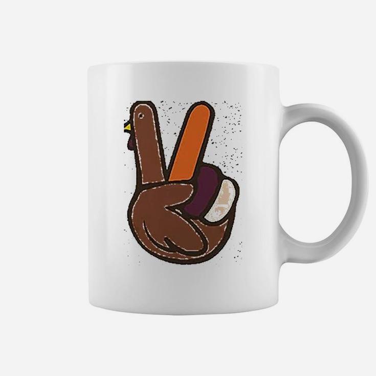 Funny Turkey Peace Coffee Mug