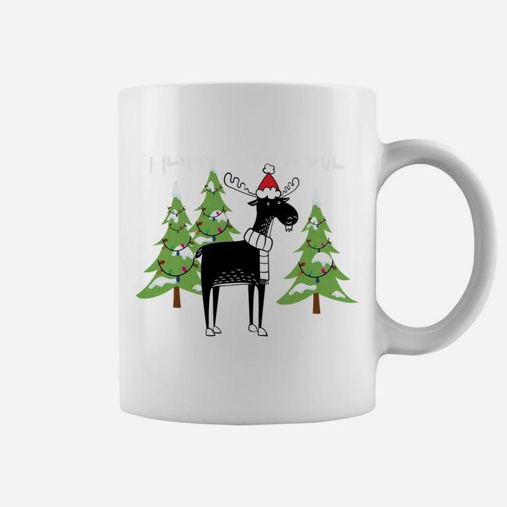 Funny Xmas Moose Pun Merry Kissmoose Tshirt Clothes Women Sweatshirt Coffee Mug
