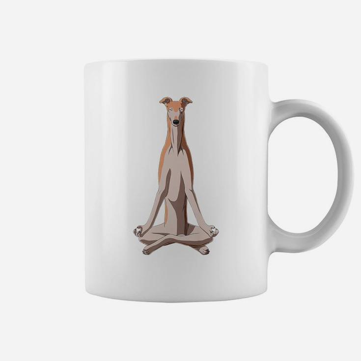 Funny Yoga Dog Greyhound Coffee Mug