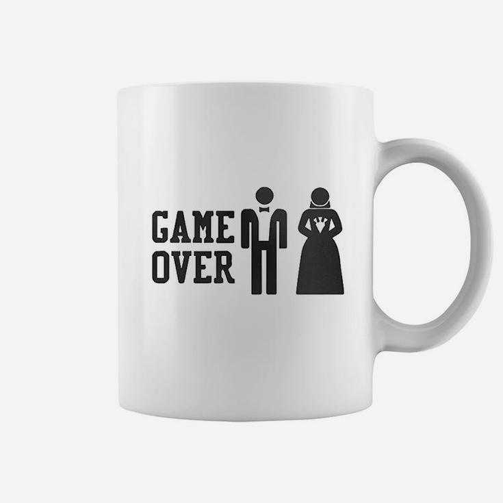 Game Over Mesh Cap Funny Bachelor Party Wedding Humor Trucker Hat Coffee Mug