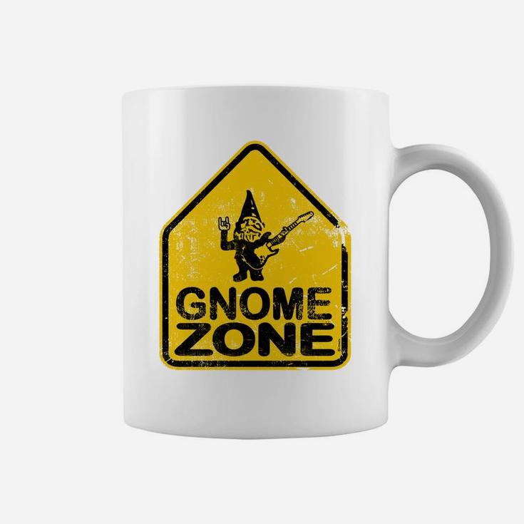 Garden Gnome Rocker Guitar Street Sign Coffee Mug