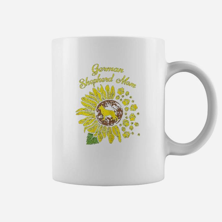 German Shepherd Mom Sunflower Coffee Mug
