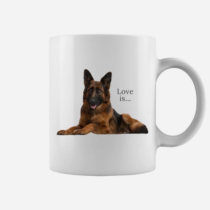 German Shepherd Shirt Shepard Dog Mom Dad Love Pet Puppy Tee Raglan Baseball Tee Coffee Mug