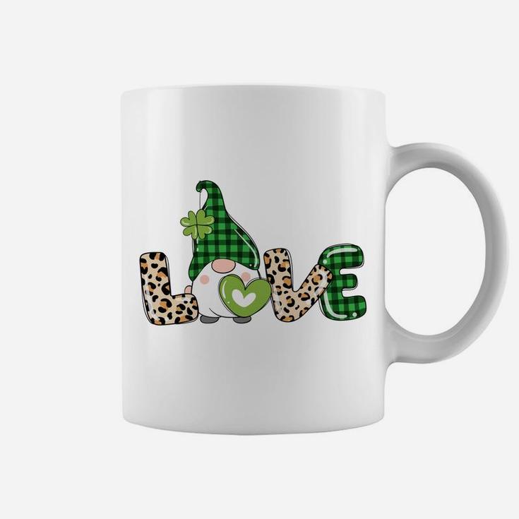 Gnome St Patricks Day Leprechaun Tomte Love Leopard Green Sweatshirt Coffee Mug