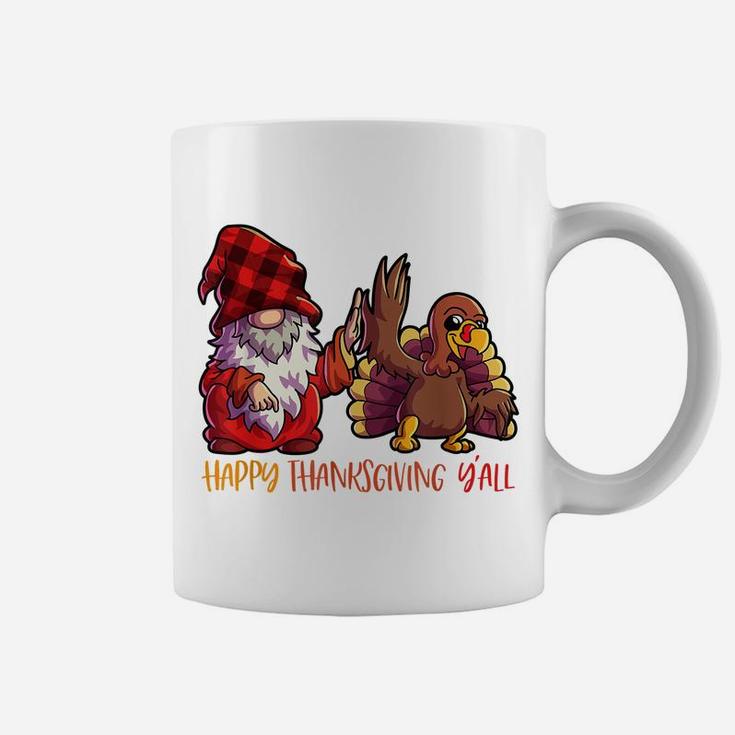 Gnome Thanksgiving Shirt Women Buffalo Plaid Kids Turkey Coffee Mug