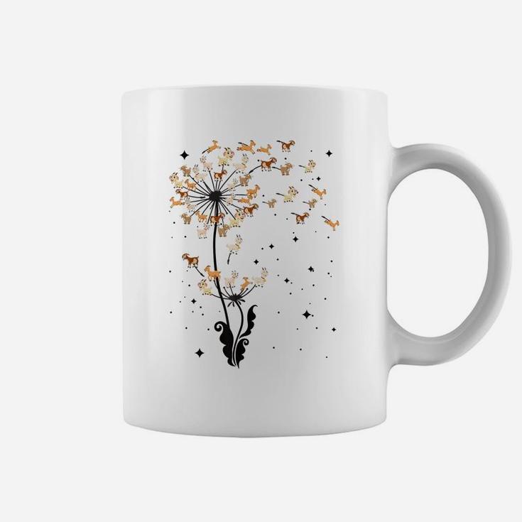 Goat Dandelion Flower Funny Animals Lovers Tee For Men Women Coffee Mug