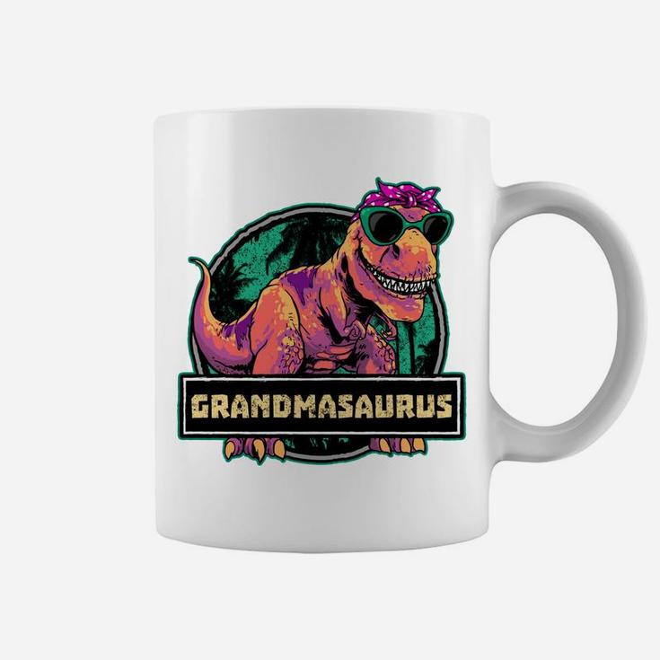 Grandmasaurus T Rex Grandma Saurus Dinosaur Family Matching Coffee Mug