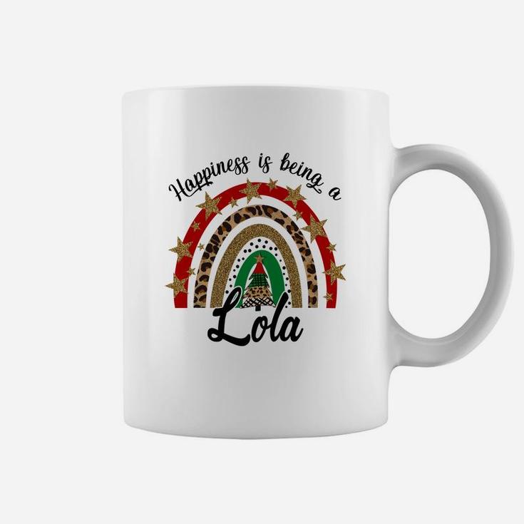 Happiness Is Being A Lola Rainbow - Grandma Gift Sweatshirt Coffee Mug