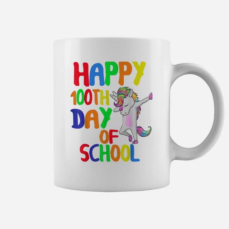 Happy 100Th Day Of School Funny T-Shirt Unicorn Dabbing Coffee Mug