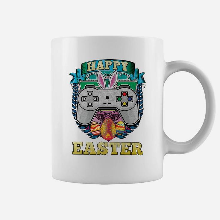 Happy Easter Bunny Boy Gamer Girl Video Game Controller Kids Coffee Mug