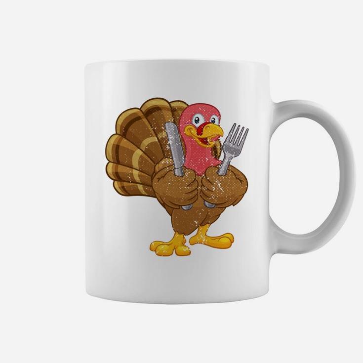 Happy Thanksgiving Day Feast Grateful Party Turkey Sweatshirt Coffee Mug