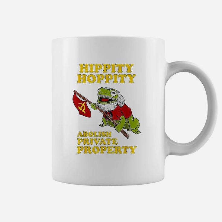 Hippity Hoppity Abolish Private Property Frog Coffee Mug