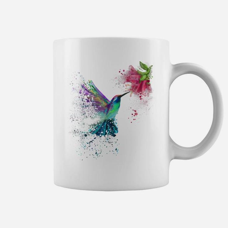 Hummingbird And Flower Bird Watcher Hummingbird Lover Coffee Mug