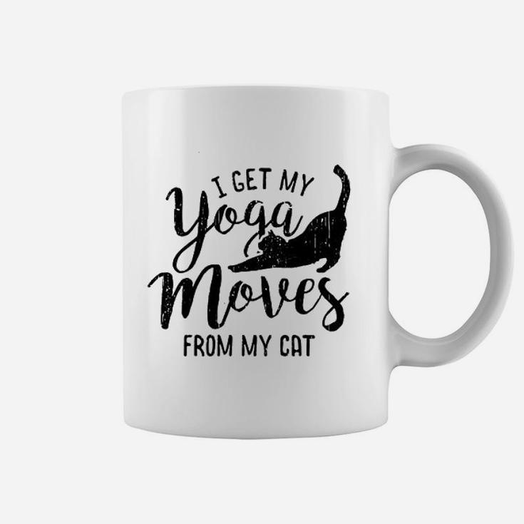 I Get My Yoga Moves From My Cat Coffee Mug
