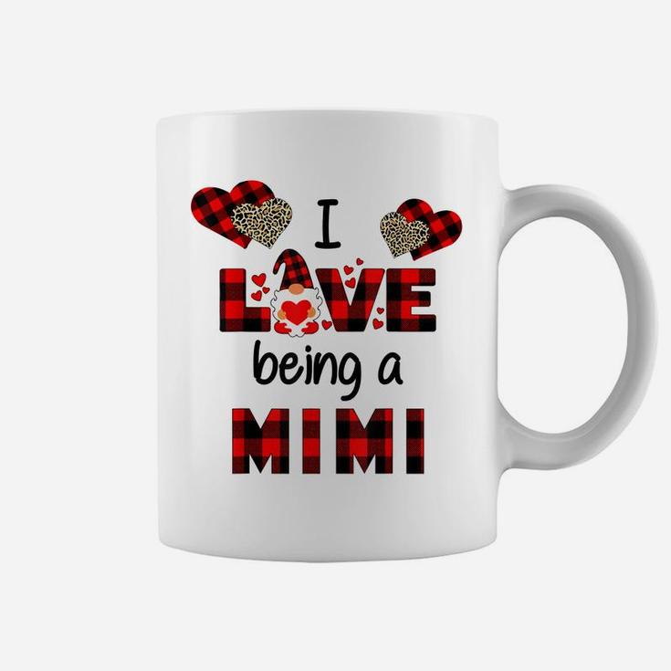 I Love Being A Mimi Grandma Gnome Valentines Day Coffee Mug