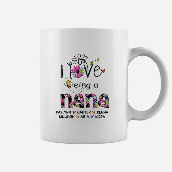 I Love Being A Nana Flower Coffee Mug