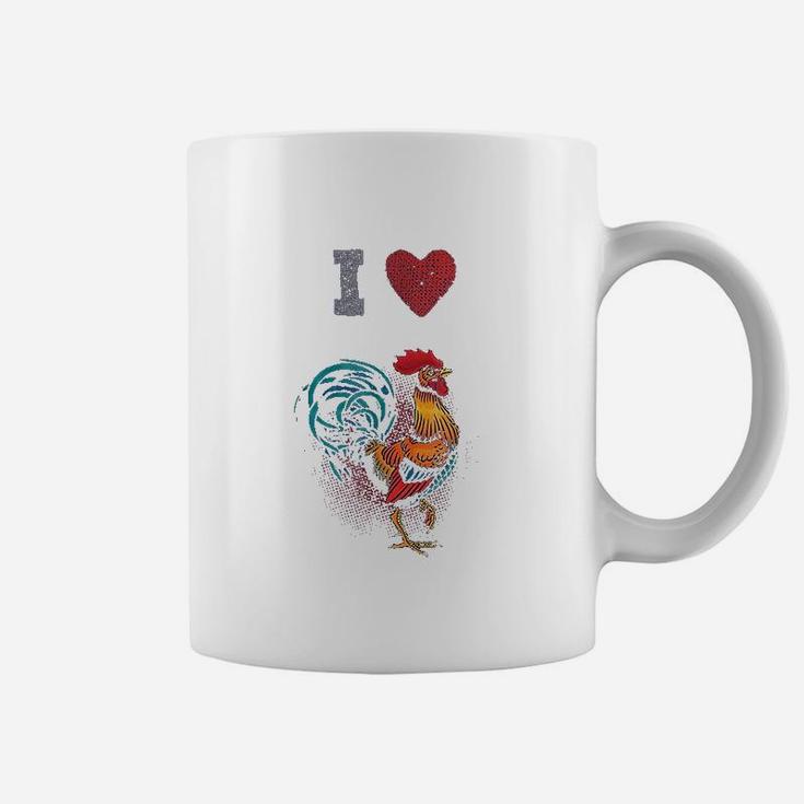 I Love Heart Chickens Coffee Mug