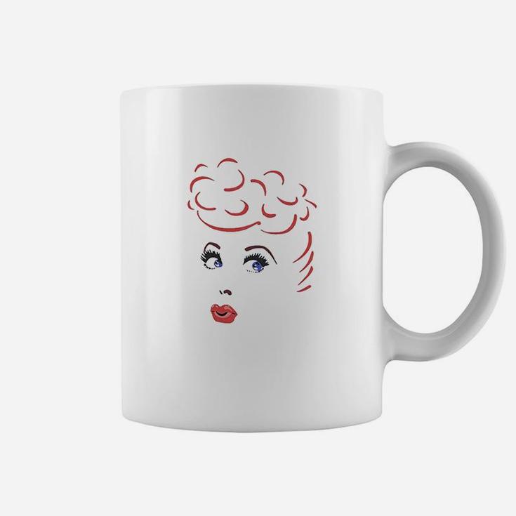 I Love Lucy Lines Face Coffee Mug