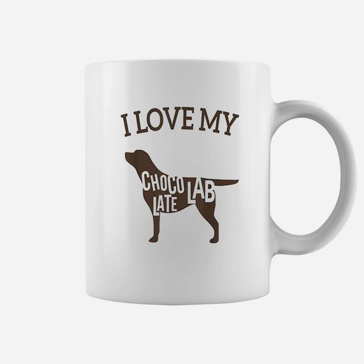 I Love My Chocolate Lab  Cute Labrador Dog Coffee Mug