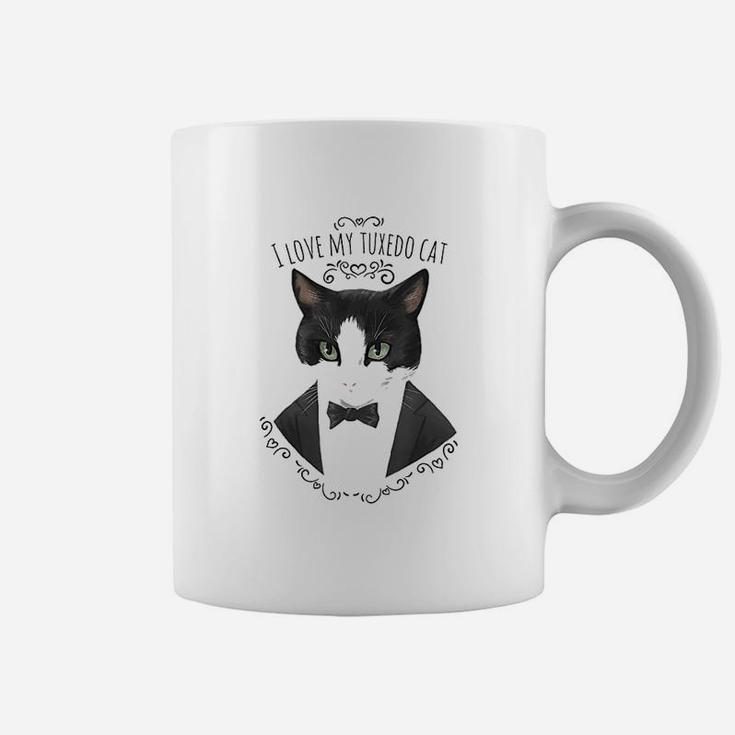 I Love My Tuxedo Cat Funny Cute Cat Lover Gift Coffee Mug
