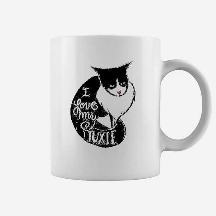 I Love My Tuxie Fun Tuxedo Cat Coffee Mug